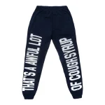 Blue Rhinestone Sweatpants